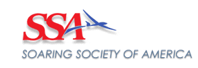 The logo of soaring society of america with white background